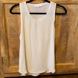 Sheer white tank
